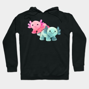 Axolotl brother and sister Hoodie